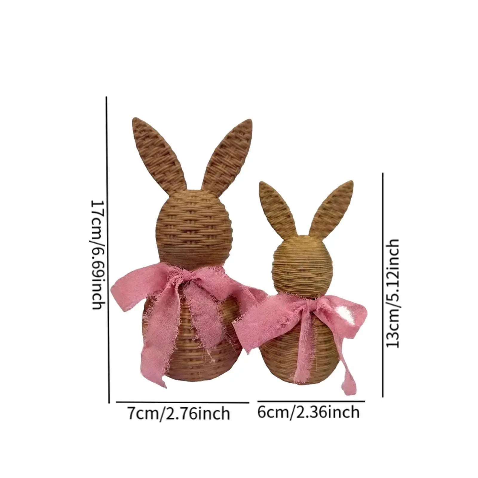 Ornament - Decorative Woven Rabbit by House Of Avana