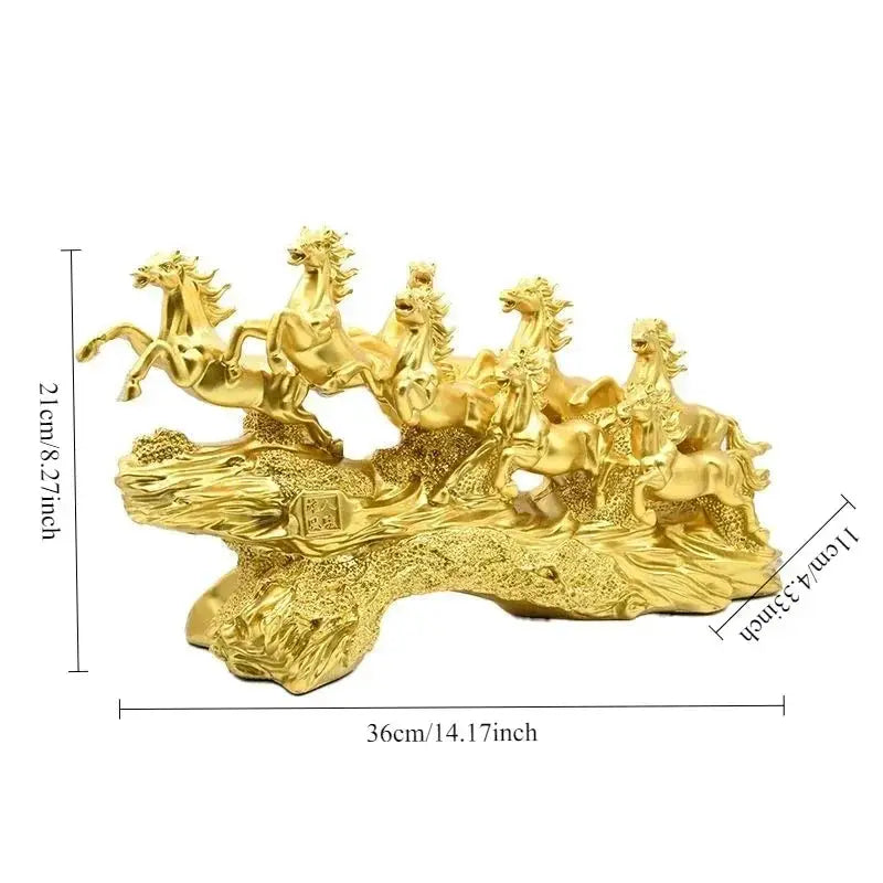 Ornament - Lucky Horse Ceramic 8 Inch by House Of Avana