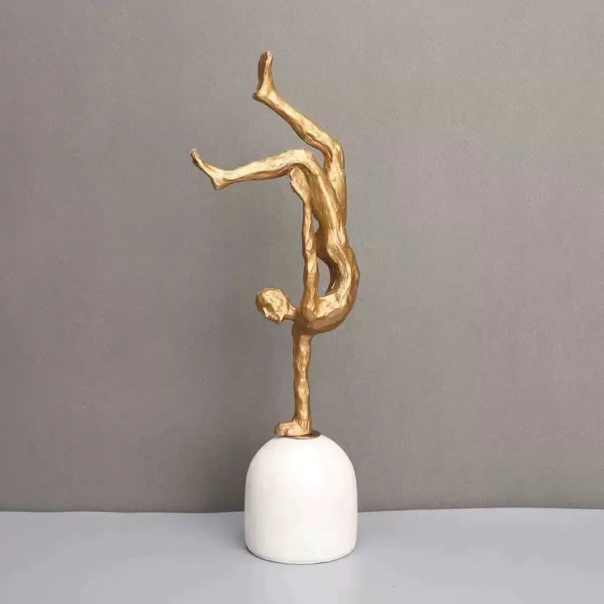 Ornament - Minimalist Black Cast Iron Marble Figure by House Of Avana