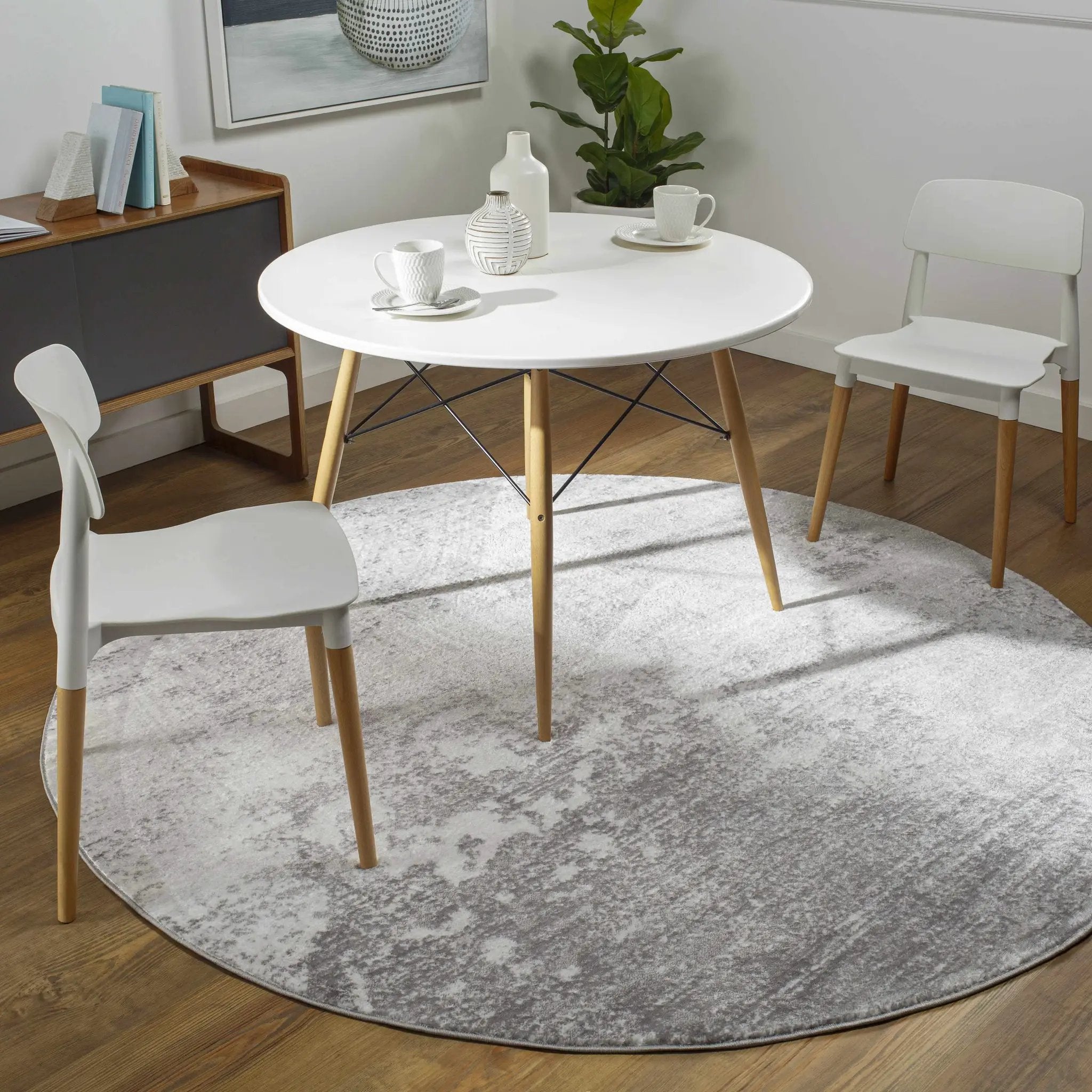 Ortonville Abstract Gray Rug by Boutique Rugs
