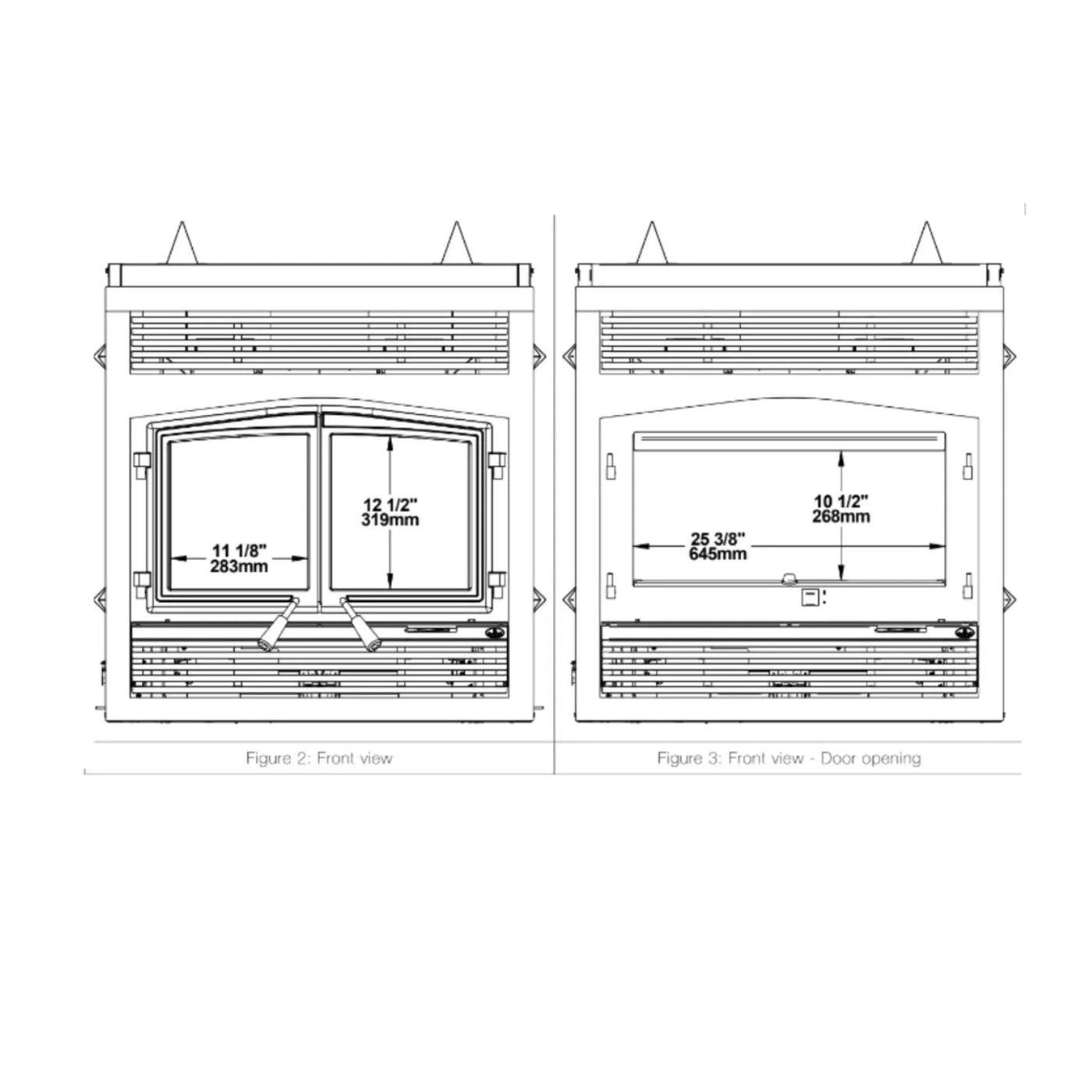 Osburn Stratford II Wood-Burning Fireplace Insert [OB04007] (SAK31578) by SAKSBY WHOLESALE