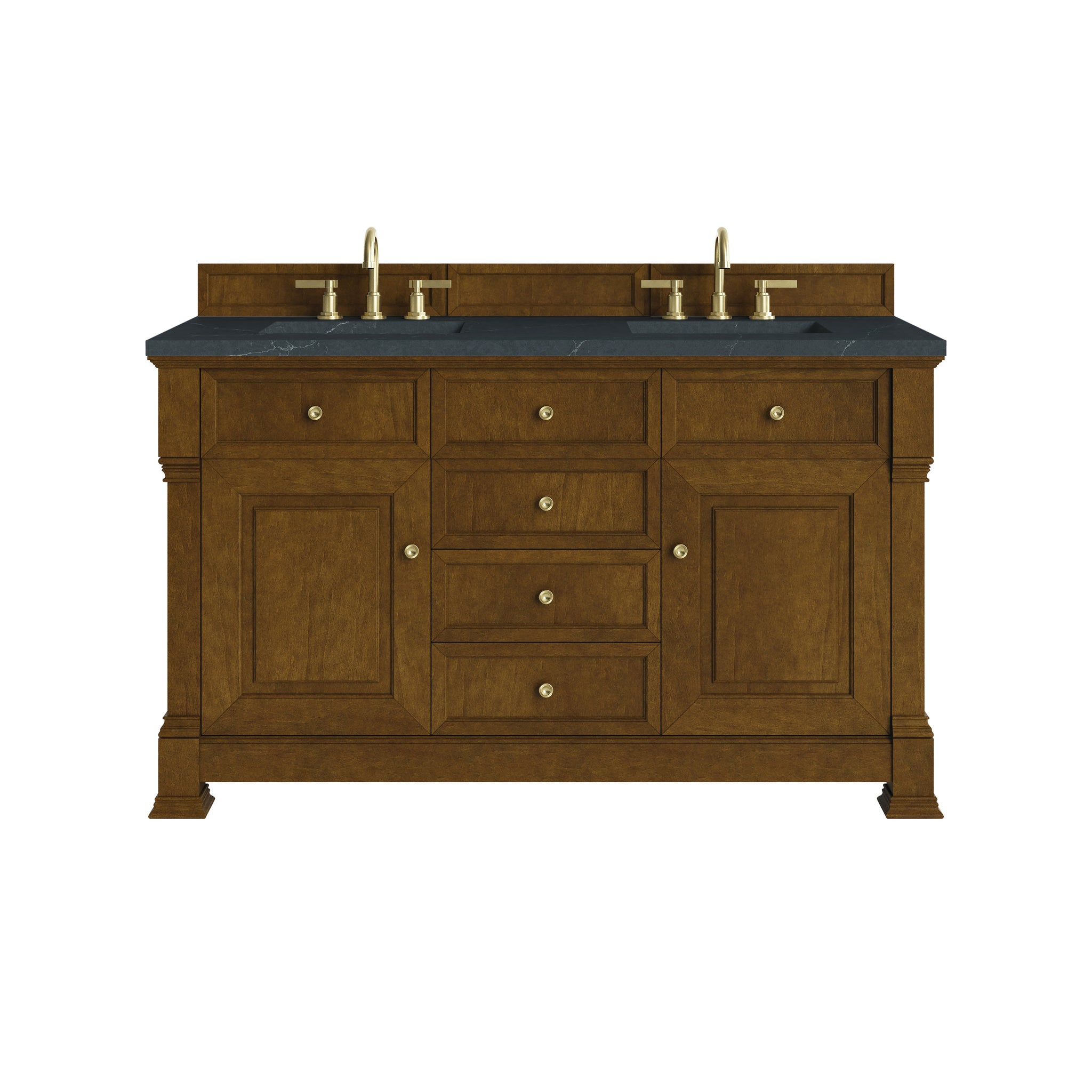 James Martin Brookfield 60" Double Bathroom Vanity, Honey Oak by James Martin