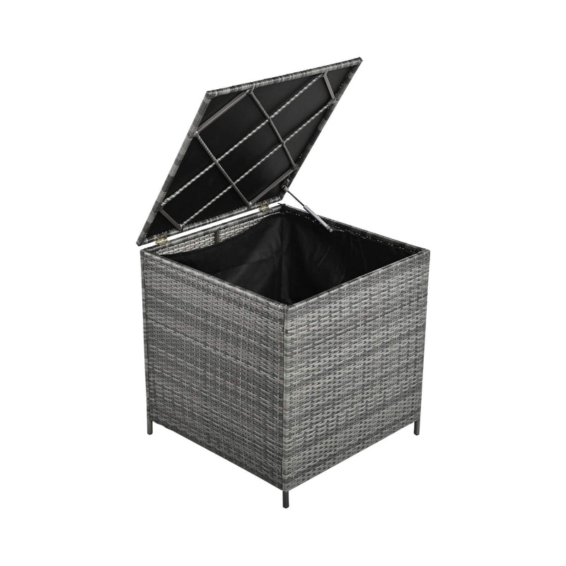 Alora Outdoor 6-Piece All-Weather PE Rattan Sofa Set With Adjustable Seat, Storage Box, Removable Covers, And Tempered Glass Table Top (SAK37221) by SAKSBY WHOLESALE