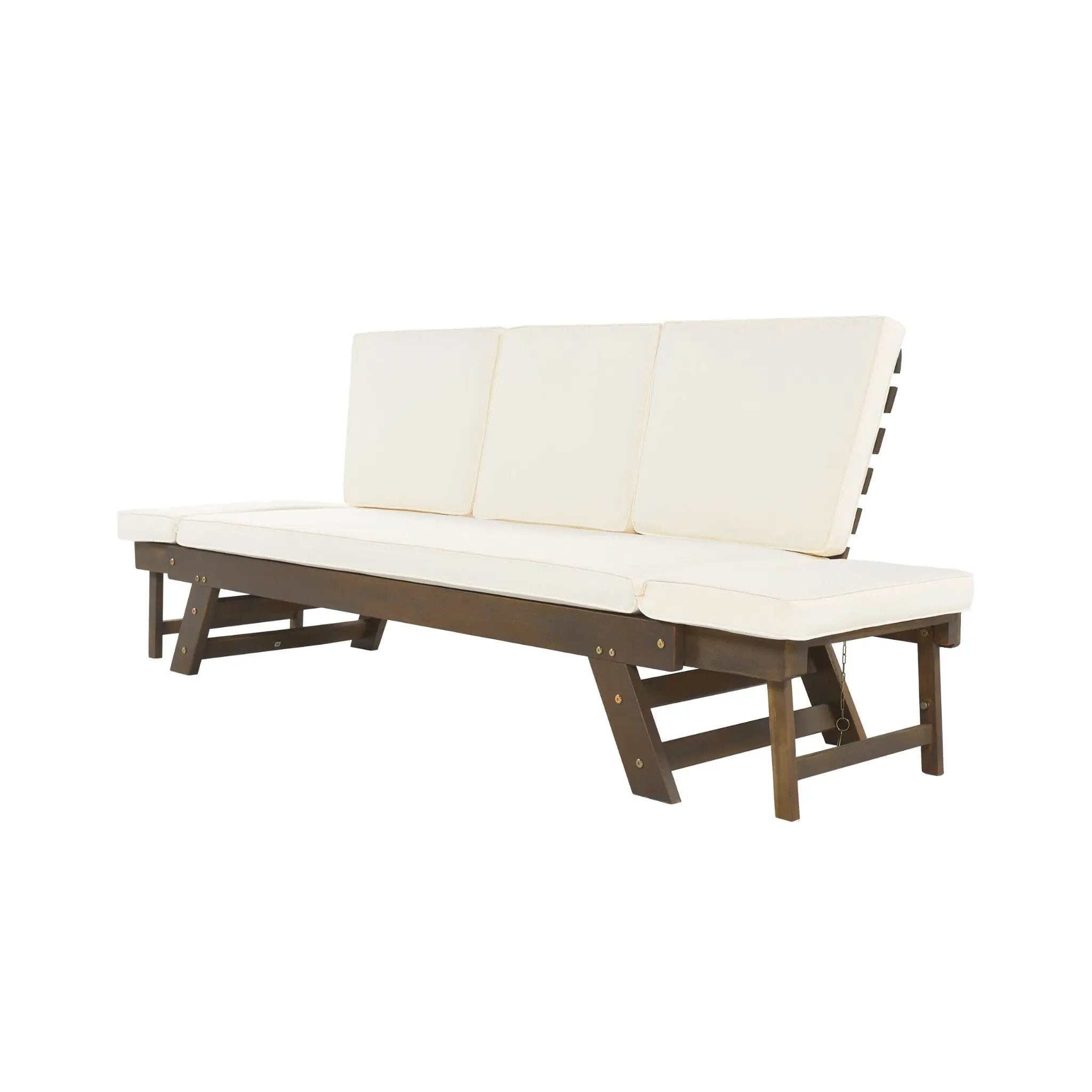 Alora Outdoor Adjustable Wooden Patio Daybed Sofa With Cushions (SAK41345) by SAKSBY WHOLESALE
