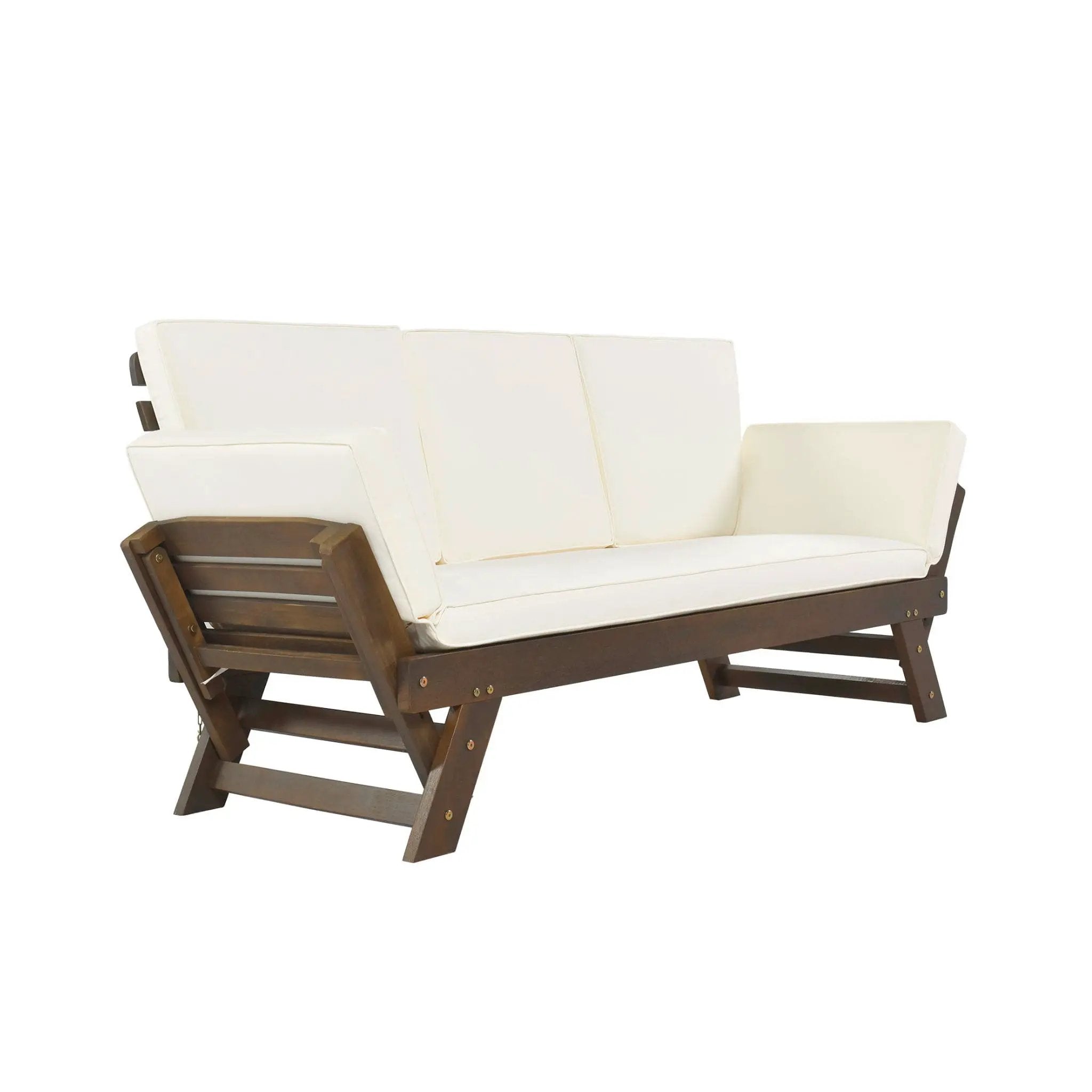 Alora Outdoor Adjustable Wooden Patio Daybed Sofa With Cushions (SAK41345) by SAKSBY WHOLESALE
