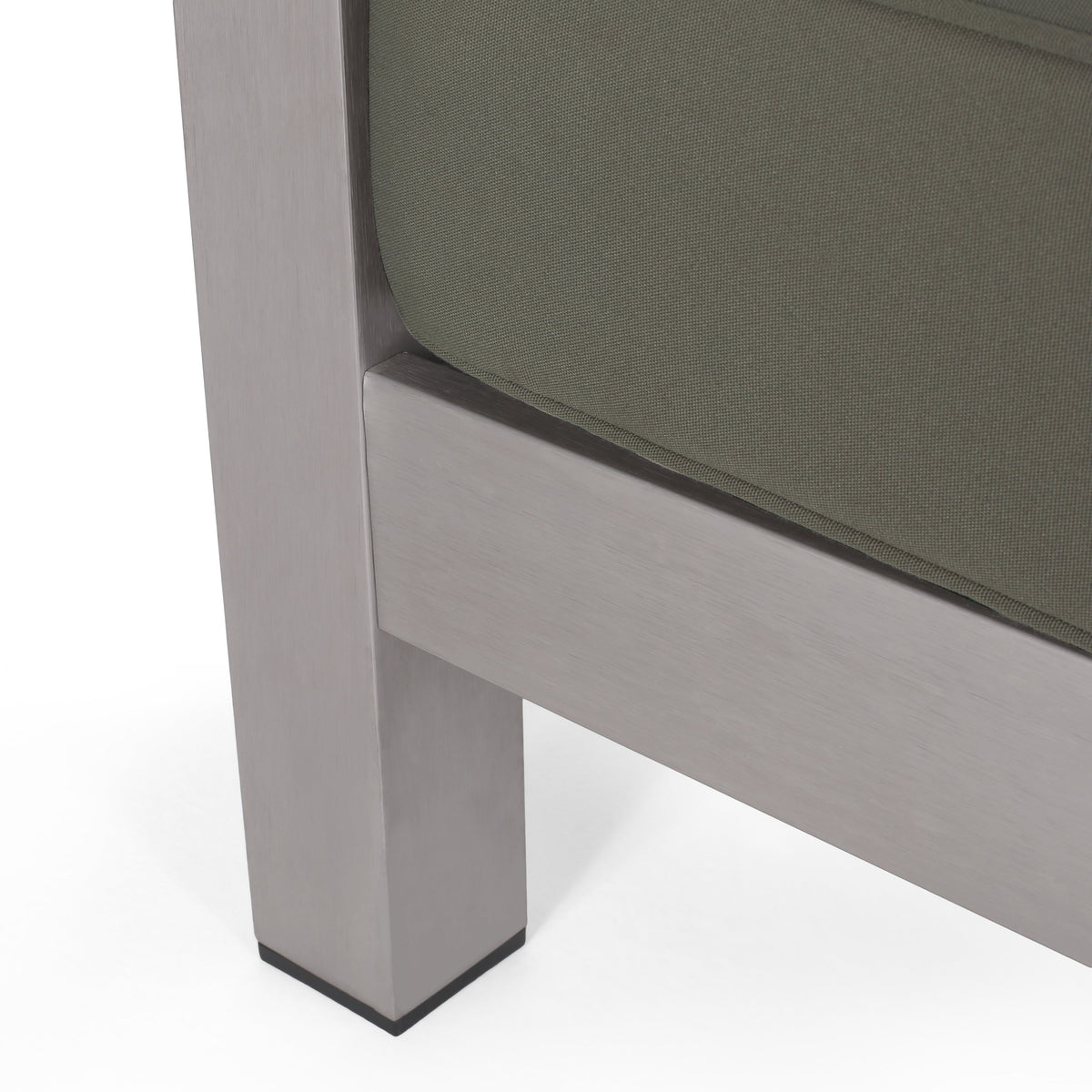Outdoor Aluminum Loveseat – Low-Profile Patio Seating with Deep Cushions, photo 12 of 14