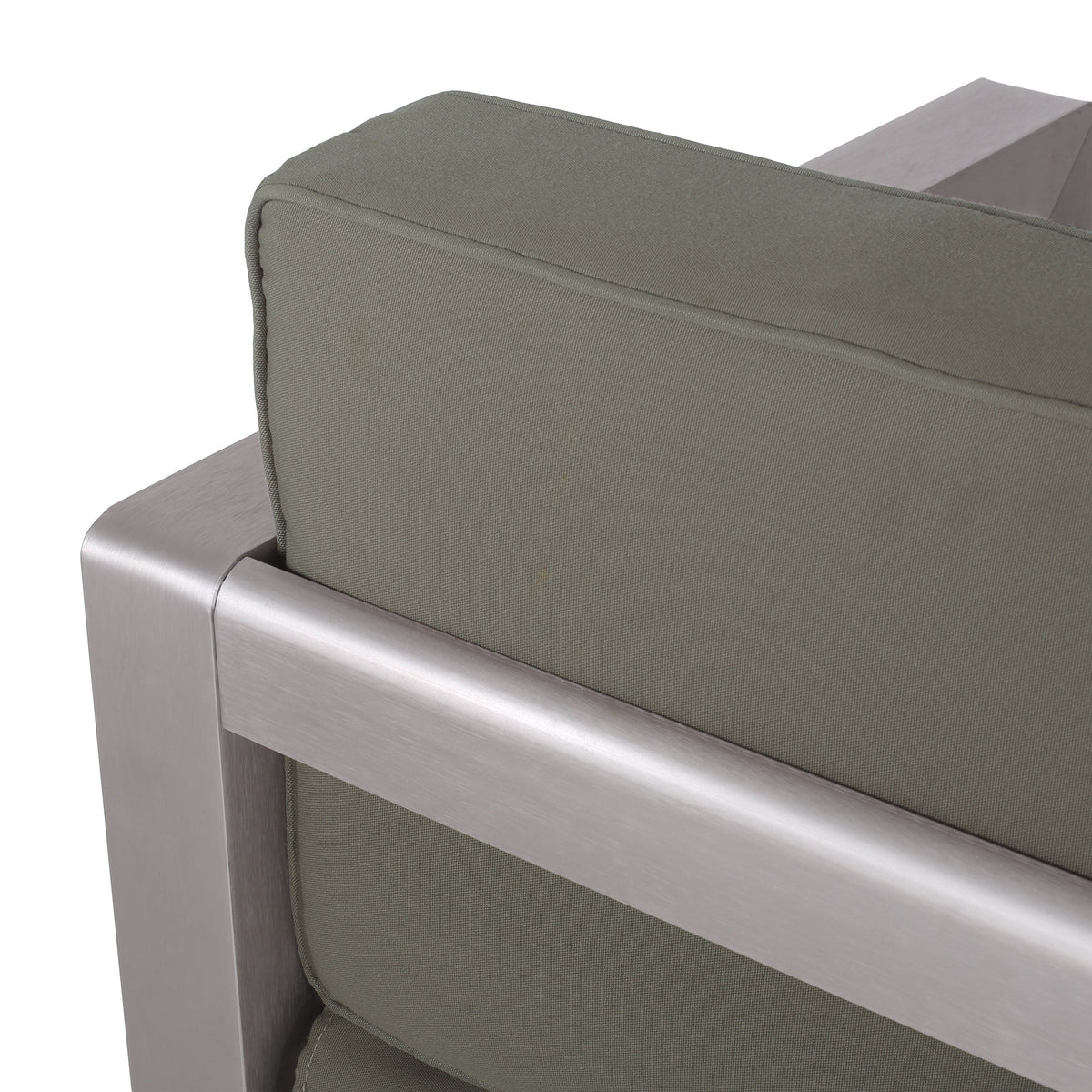 Outdoor Aluminum Loveseat – Low-Profile Patio Seating with Deep Cushions, photo 13 of 14