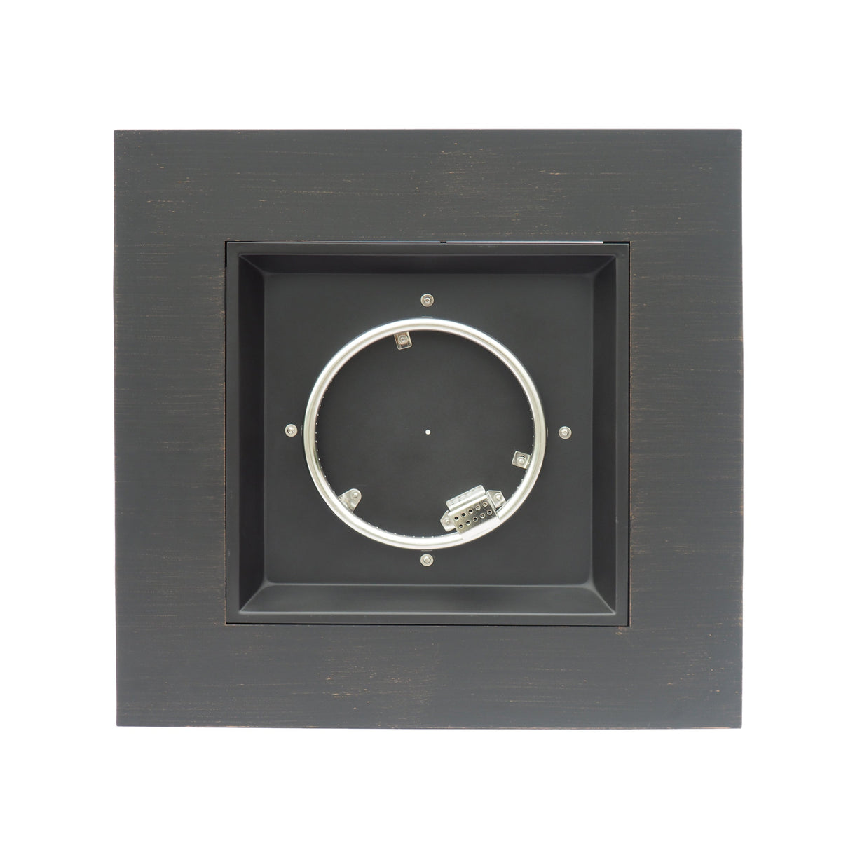 33" Outdoor Iron Square Propane Fire Pit - Brushed Brown, photo 6 of 15