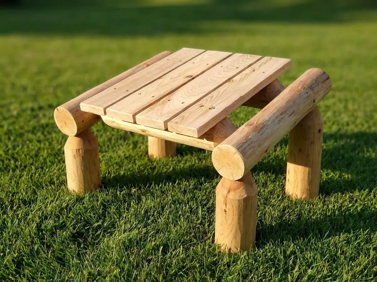Outdoor Patio Footrest by Cedar Creek Rustic Furniture