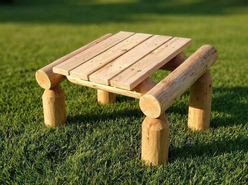 Outdoor Patio Footrest by Cedar Creek Rustic Furniture