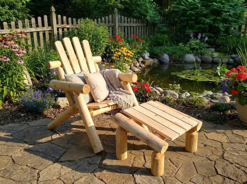 Outdoor Patio Footrest by Cedar Creek Rustic Furniture