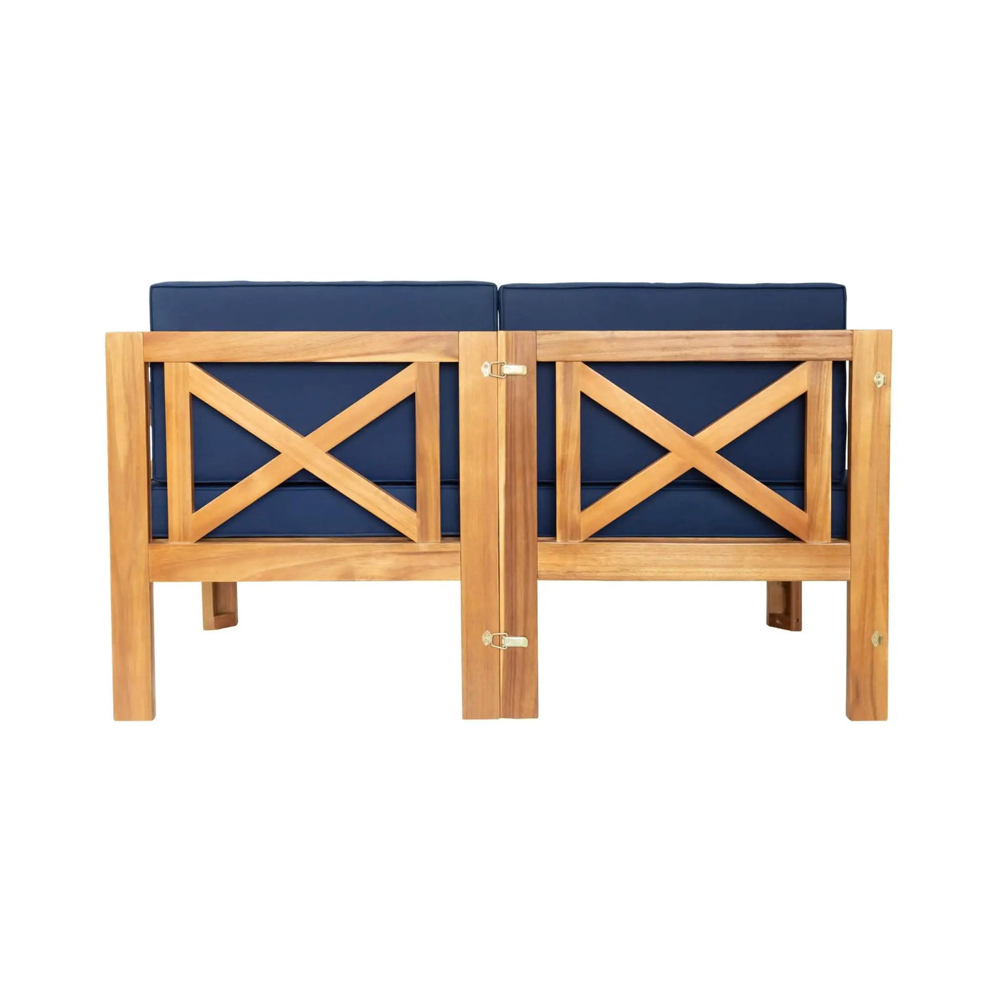 Alora 5-Piece Outdoor Patio Wood Sectional Sofa Set With Cushions (SAK31297) by SAKSBY WHOLESALE