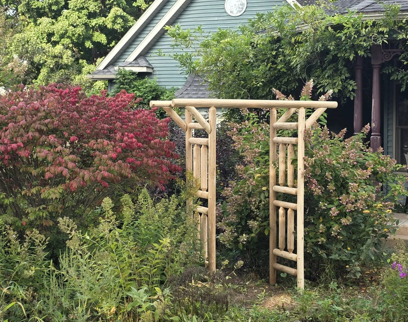 Outdoor Wooden Arbor by Cedar Creek Rustic Furniture