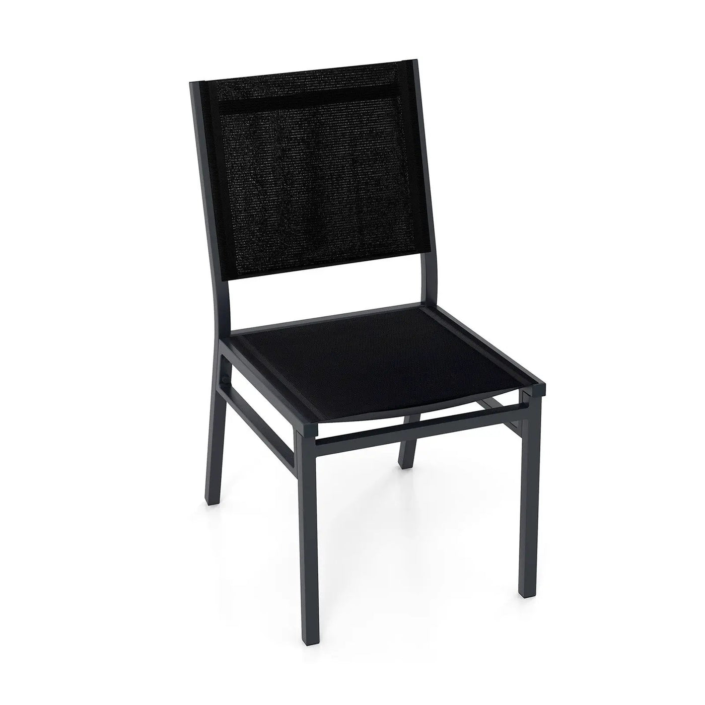 Outdoor Dining Chairs with Breathable Seat and Backrest for Backyard Porch Poolside by DirectDeals