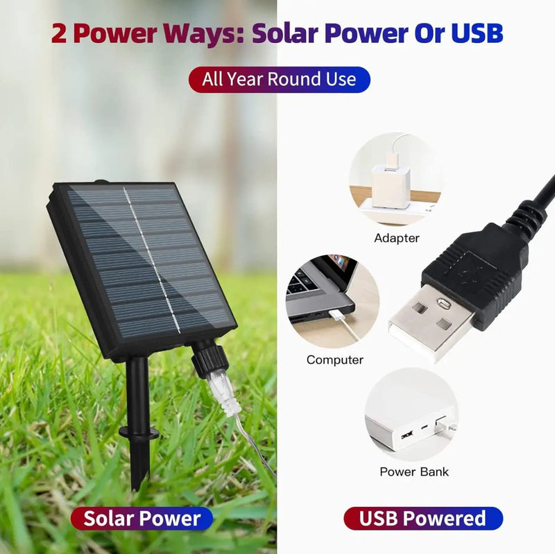 Oversize American Flag Solar Lights 420 Super Bright LEDs 2-in-1 Solar Powered and Plug in Flag Light by Outdoor Solar Outlet
