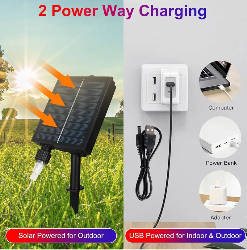 Oversize American Flag Solar Lights 420 Super Bright LEDs 2-in-1 Solar Powered and Plug in Flag Light by Outdoor Solar Outlet