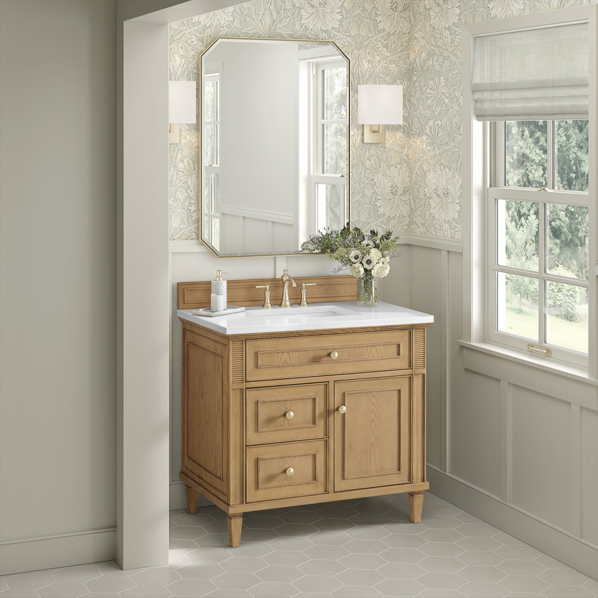 James Martin Lorelai 36" Single Bathroom Vanity, Light Natural Oak, view 33