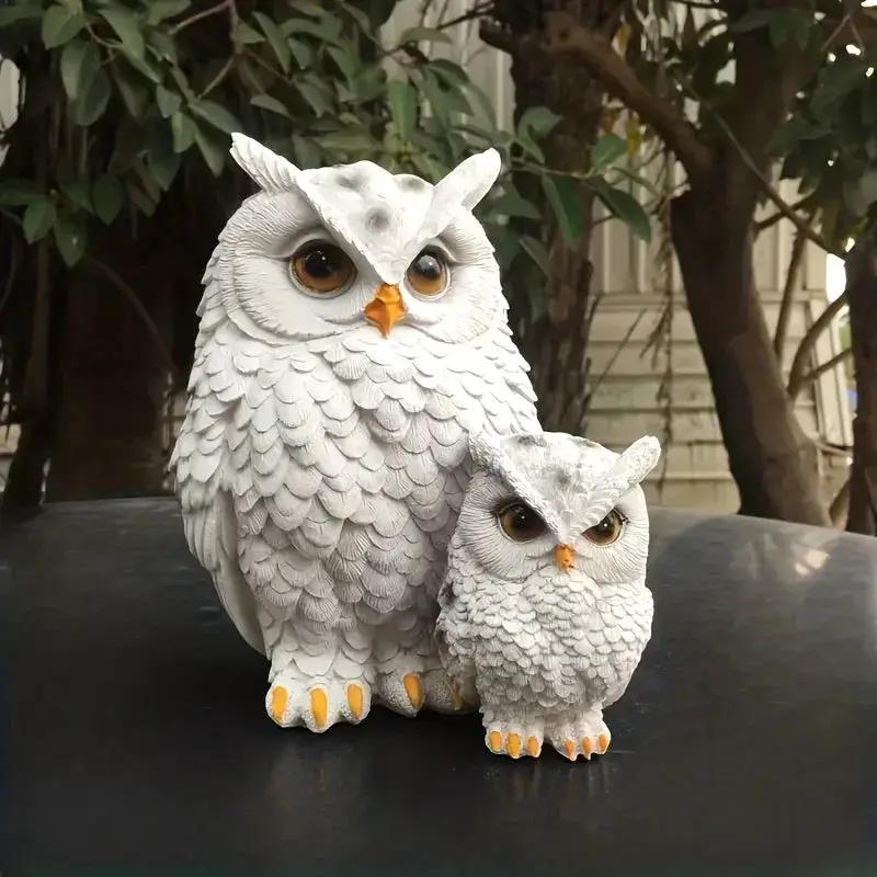 Owl Garden Statues Realistic for Yard by House Of Avana