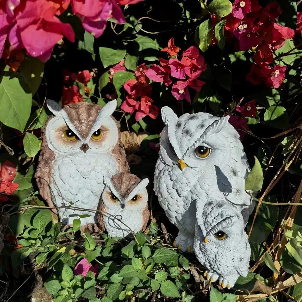 Owl Garden Statues Realistic for Yard by House Of Avana