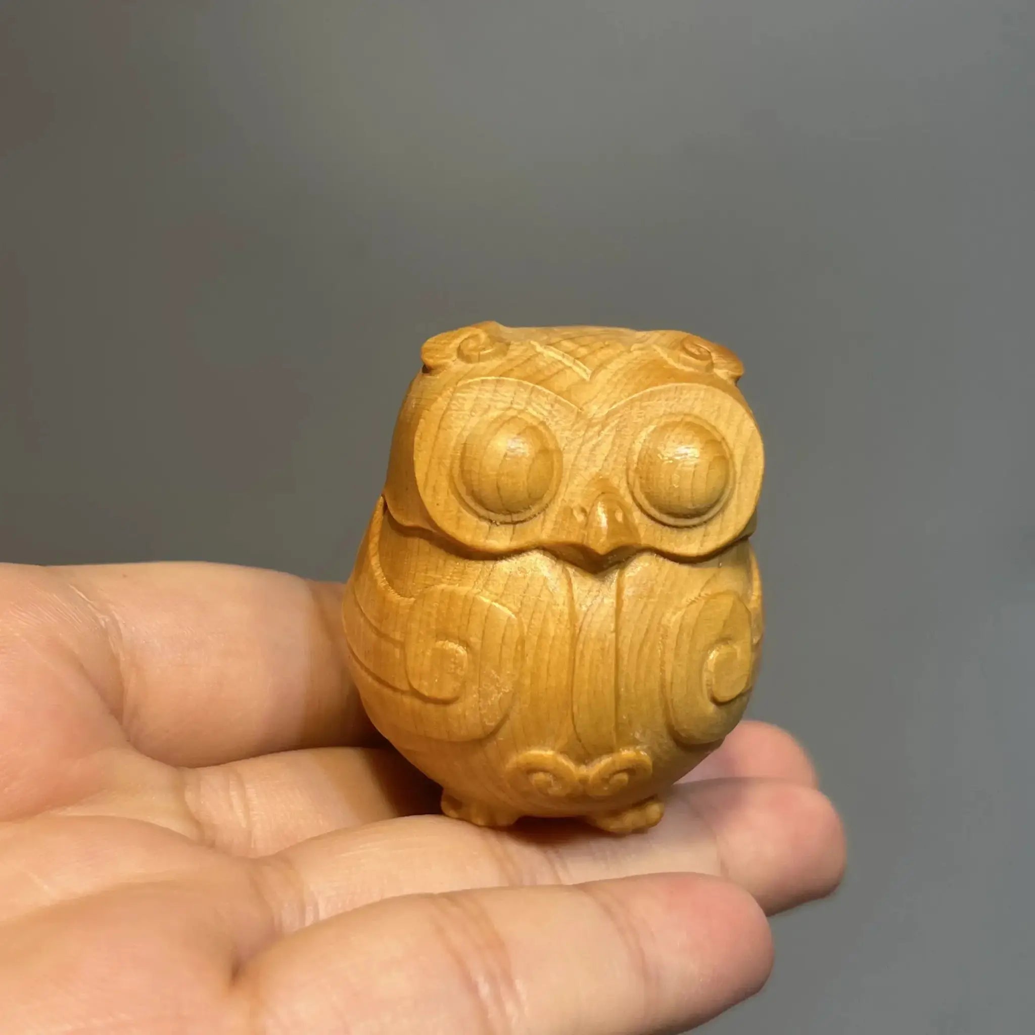 Owl Sculpture - Handcrafted Wooden Mini by House Of Avana