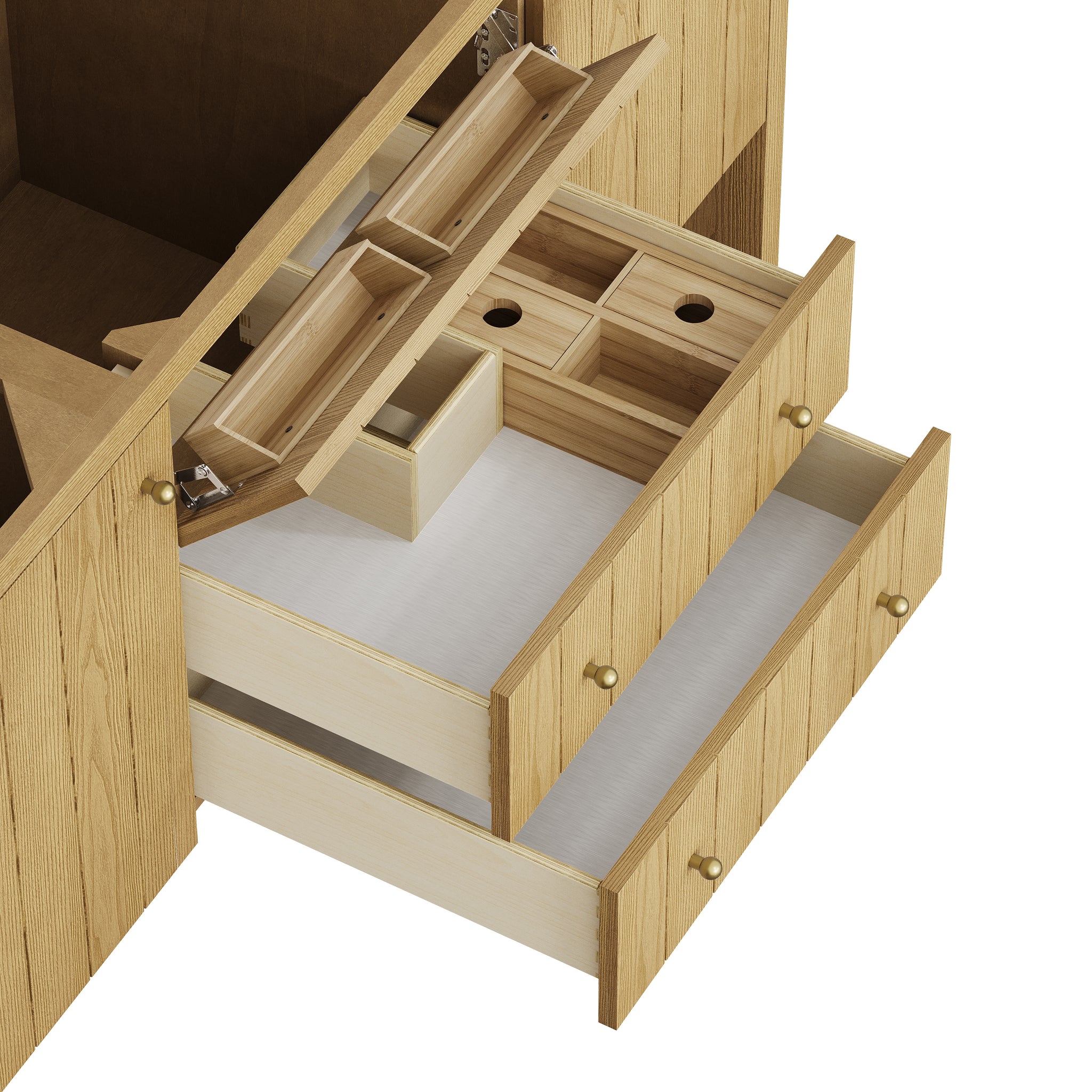 James Martin Hudson 60" Single Bathroom Vanity, Light Natural Oak by James Martin