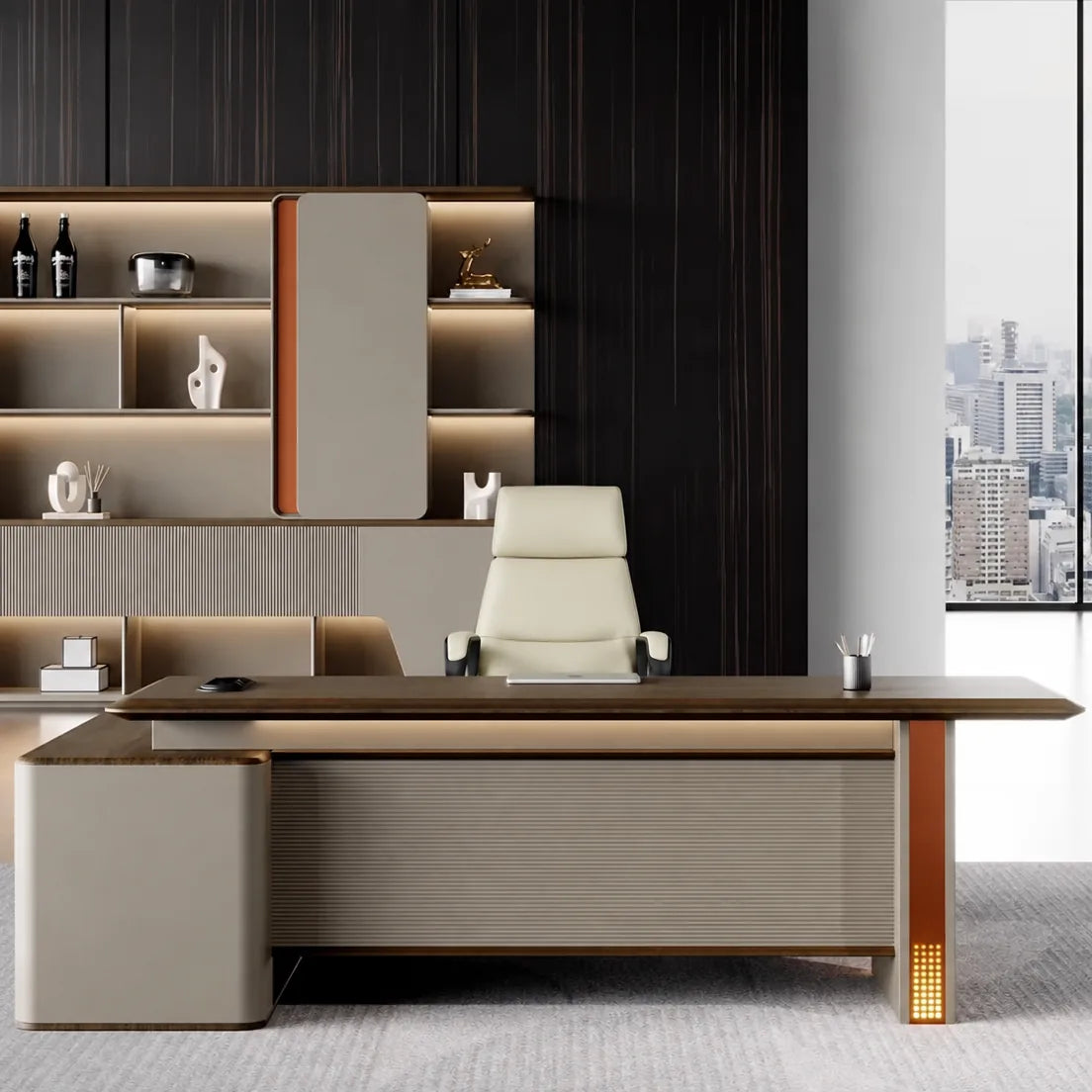 Oxley · Modern L-Shaped Executive Desk, photo 2 of 17