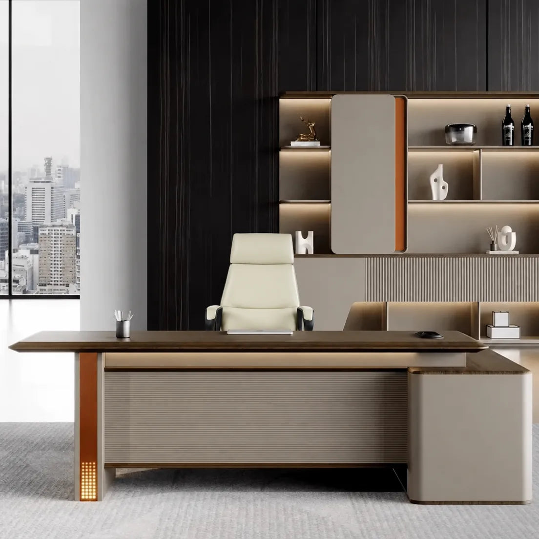 Oxley · Modern L-Shaped Executive Desk, photo 5 of 17