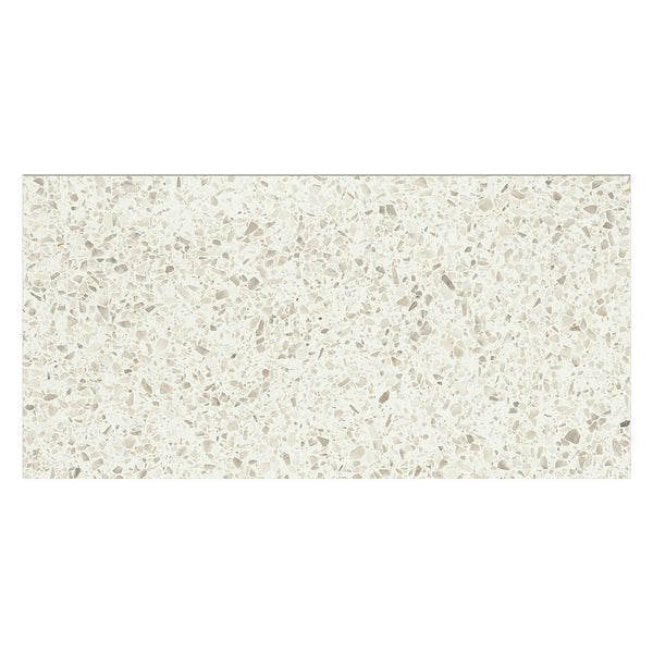 Oyster Beige Matte Terrazzo Look Porcelain Tiles 12x24