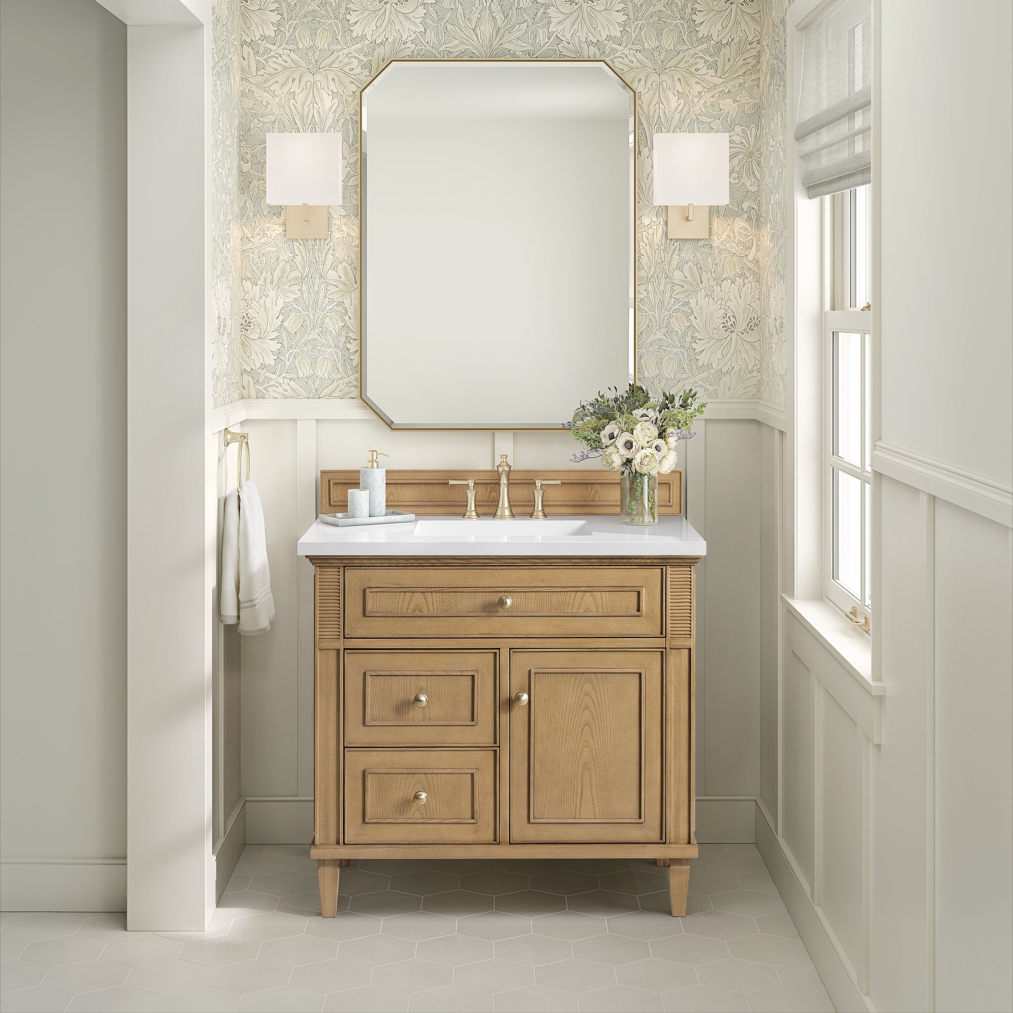 James Martin Lorelai 36" Single Bathroom Vanity, Light Natural Oak, view 32