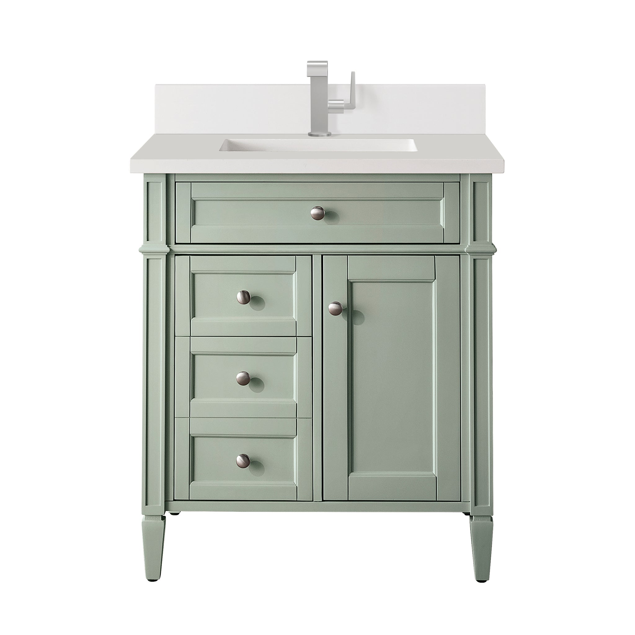 James Martin Brittany 30" Single Bathroom Vanity, Sage Green by James Martin