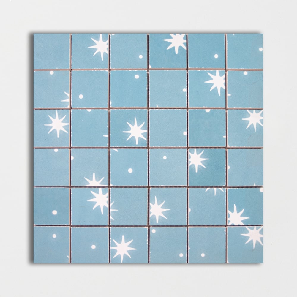 Ozean Glossy 2x2 Colore Look Ceramic Mosaics 11 1/2x11 1/2 Ceramic Glossy 12x12 Mosaics