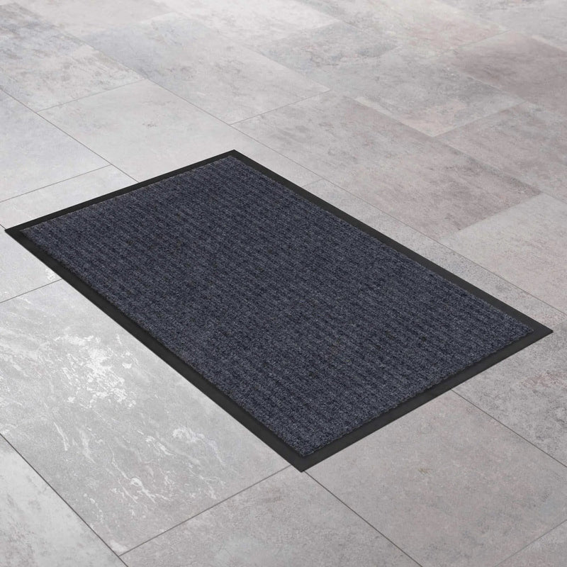 Basic Outdoor Mat, Gray by Boutique Rugs