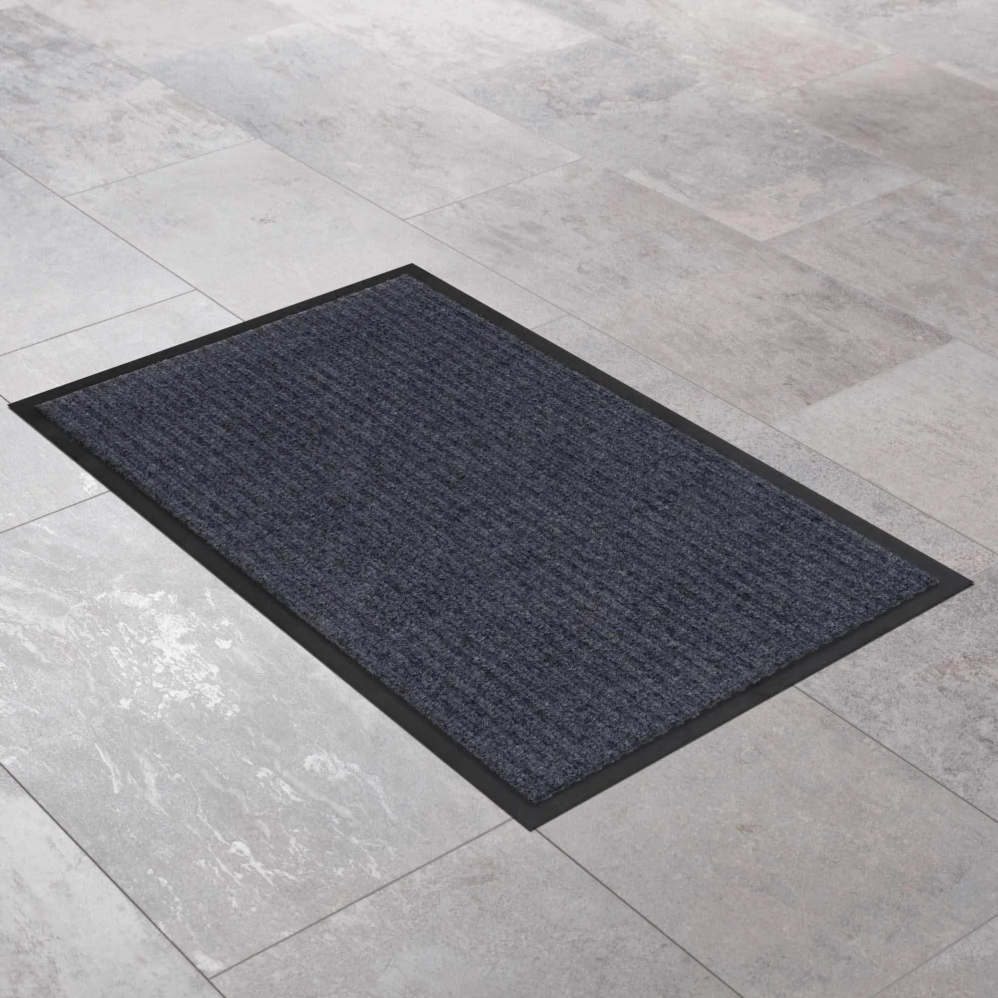Basic Outdoor Mat, Gray by Hauteloom