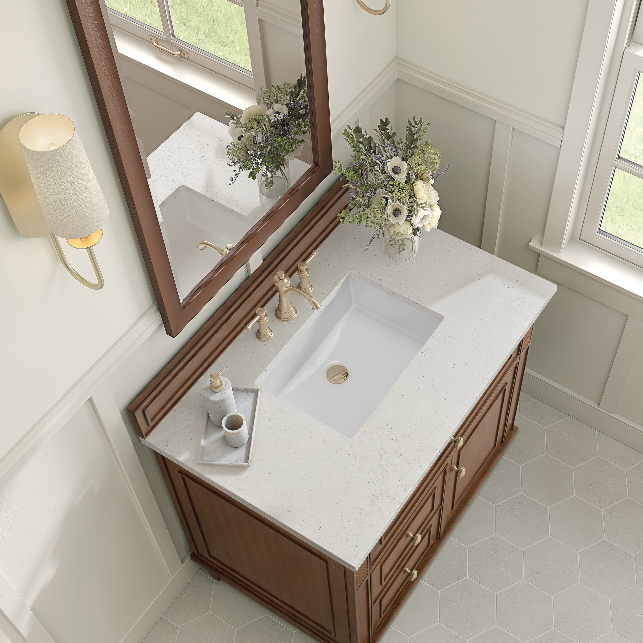 James Martin Lorelai 36" Single Bathroom Vanity, Mid-Century Walnut by James Martin