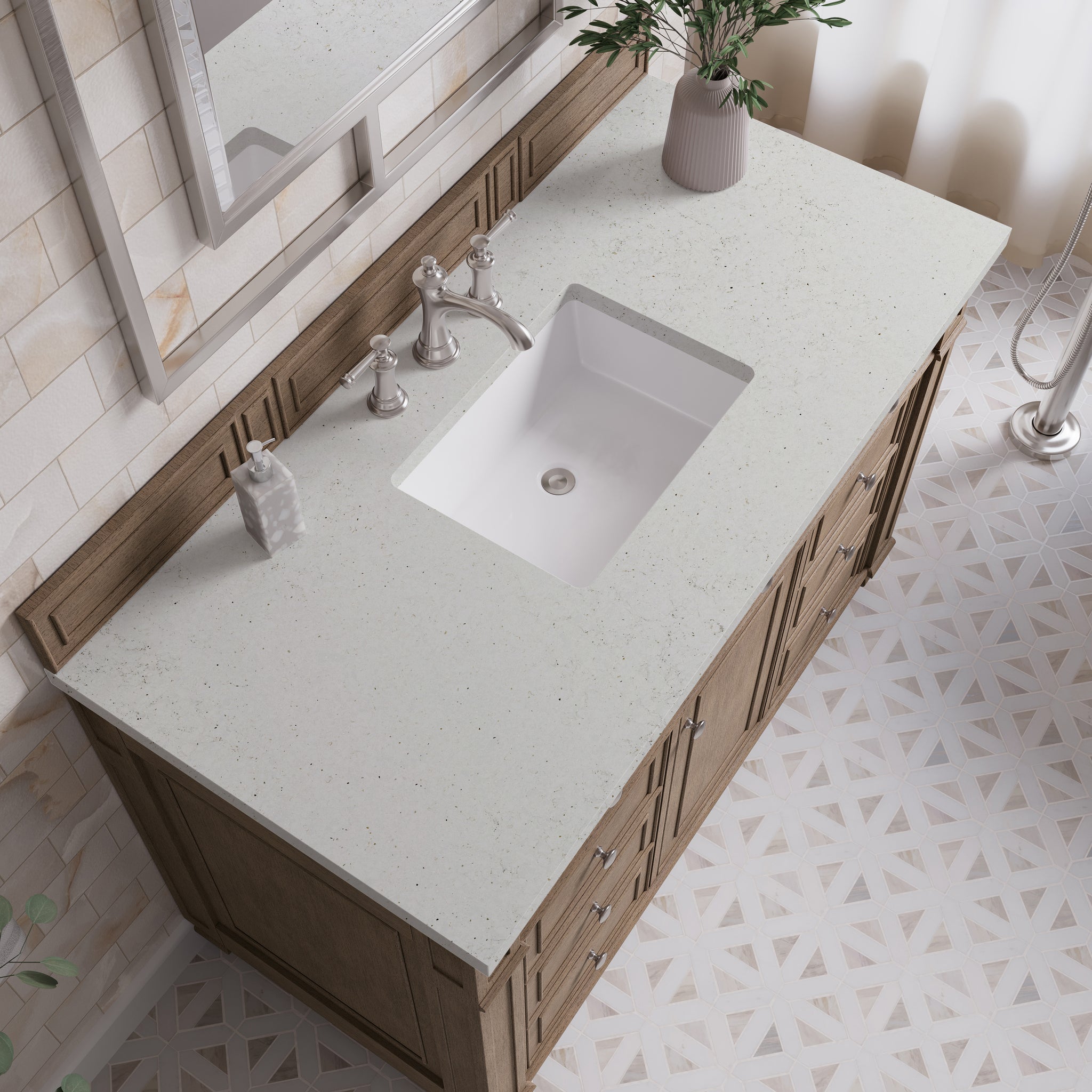 James Martin Bristol 48" Single Bathroom Vanity, Whitewashed Walnut, view 29