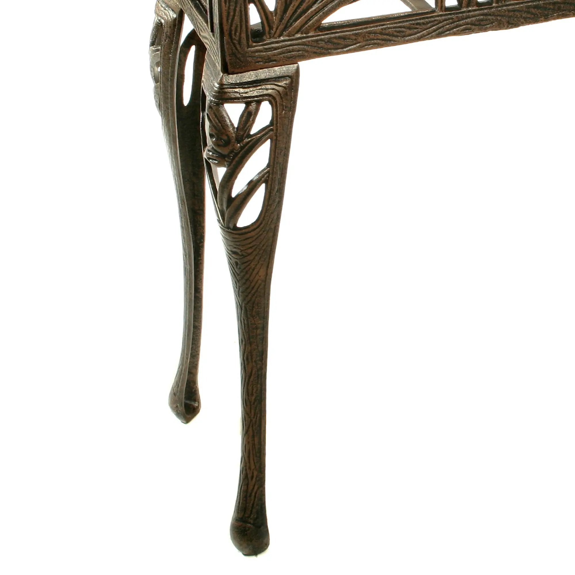 Cast Aluminum Antique Bronze Butterfly Rectangular Metal Plant Stand by Sharicks