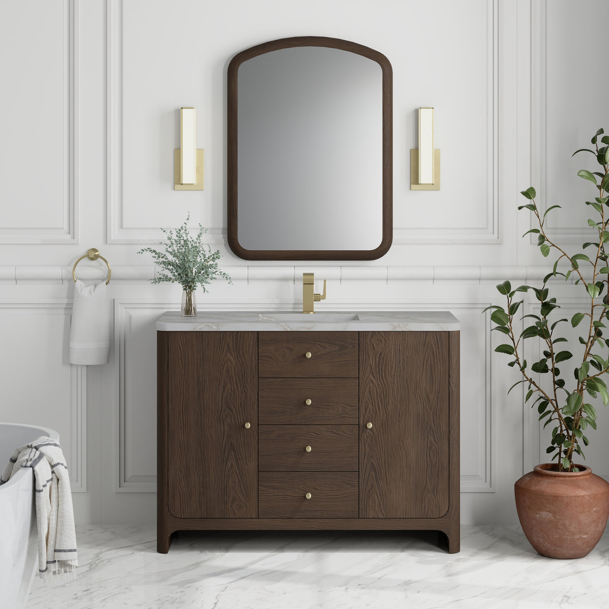 James Martin Gracyn 48" Single Bathroom Vanity, Sable, view 40
