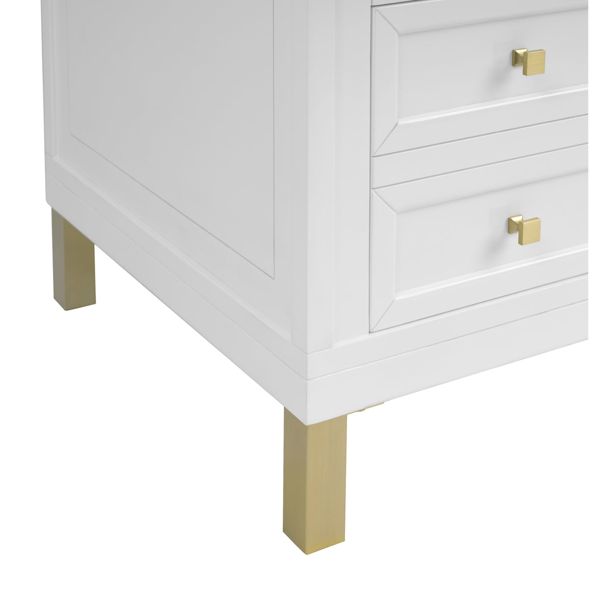 James Martin Chicago 60" Double Vanity Cabinet, Glossy White, view 10
