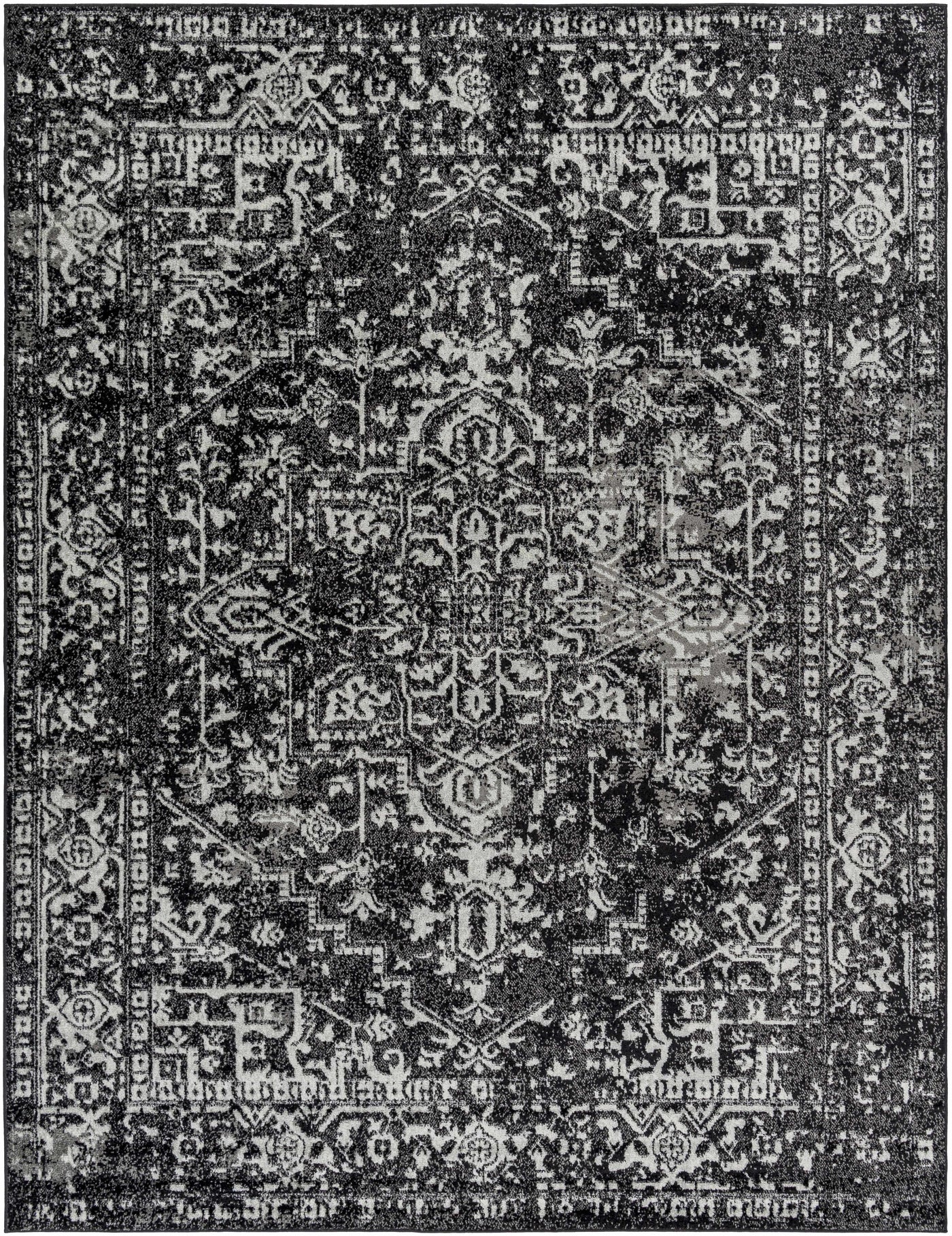 Rachel Black Area Rug by Boutique Rugs