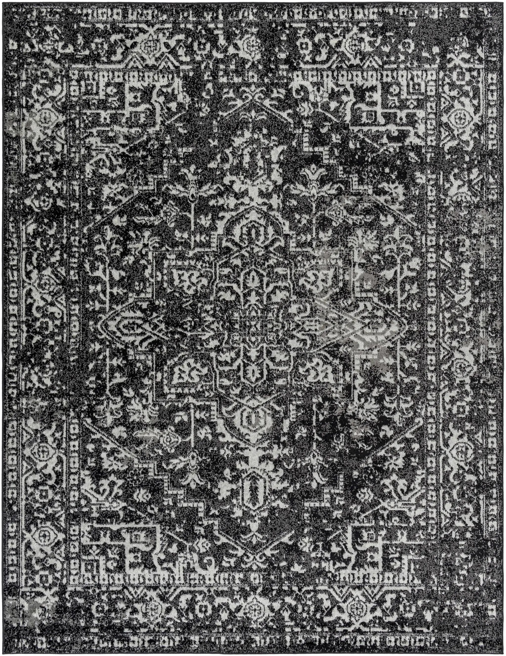 Rachel Black Area Rug by Boutique Rugs