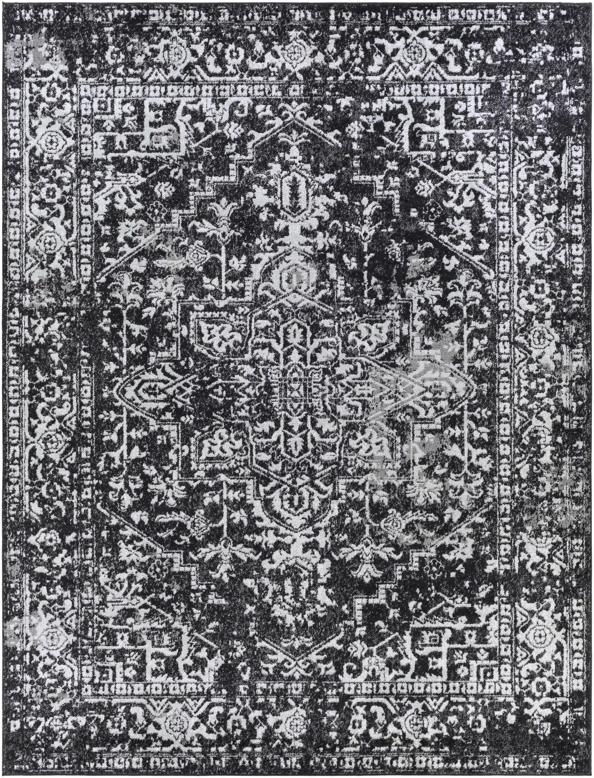 Rachel Black Area Rug by Boutique Rugs