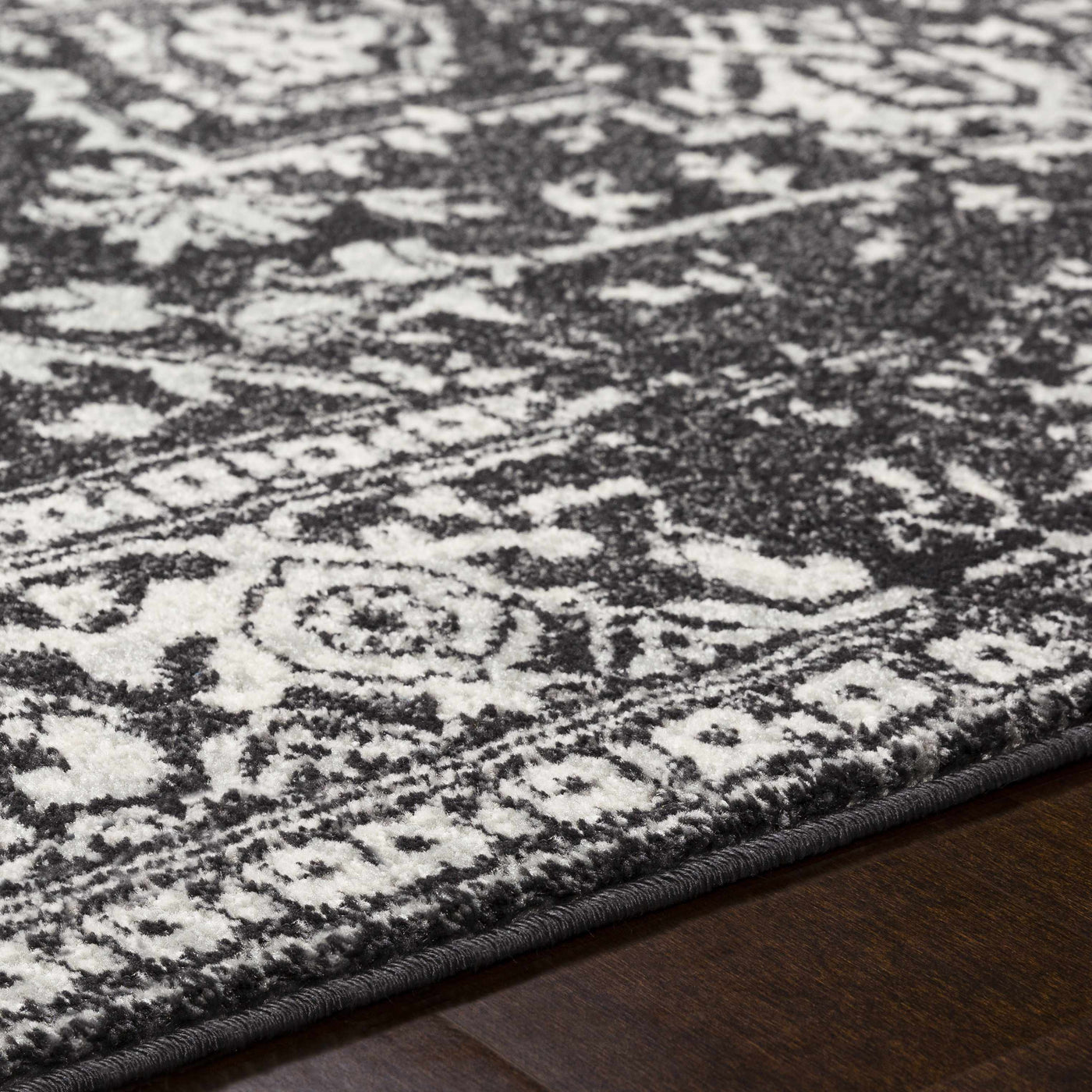 Rachel Black Area Rug by Boutique Rugs