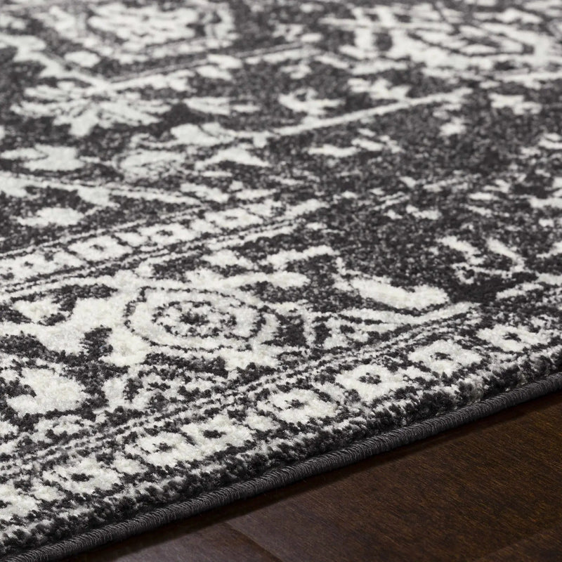 Rachel Black Area Rug by Boutique Rugs