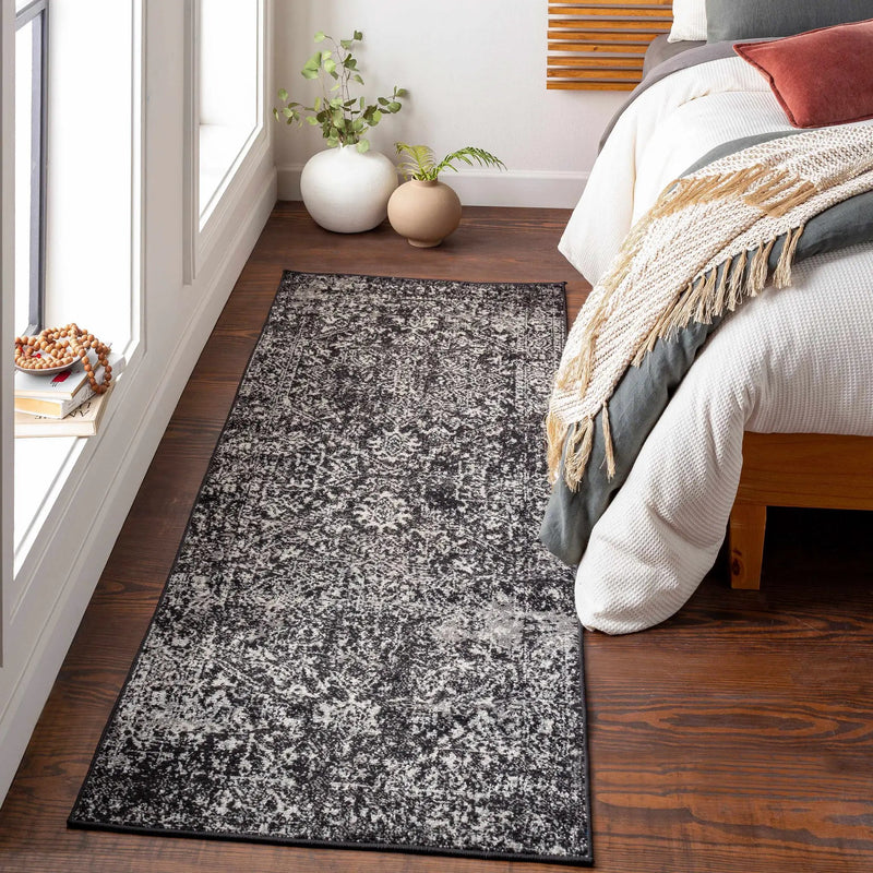 Rachel Black Area Rug by Boutique Rugs