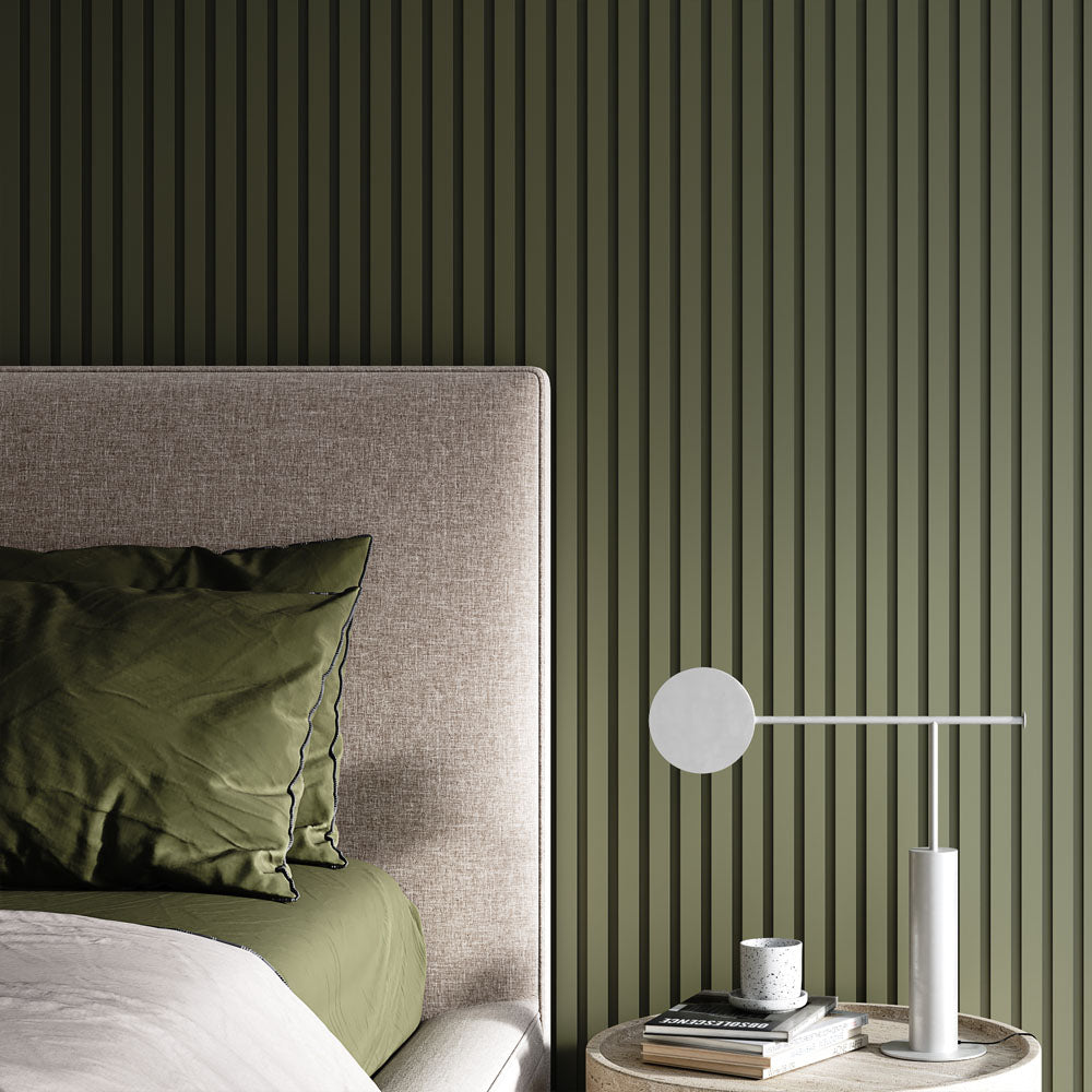 Paintable Slatted Wall Panels by andor willow