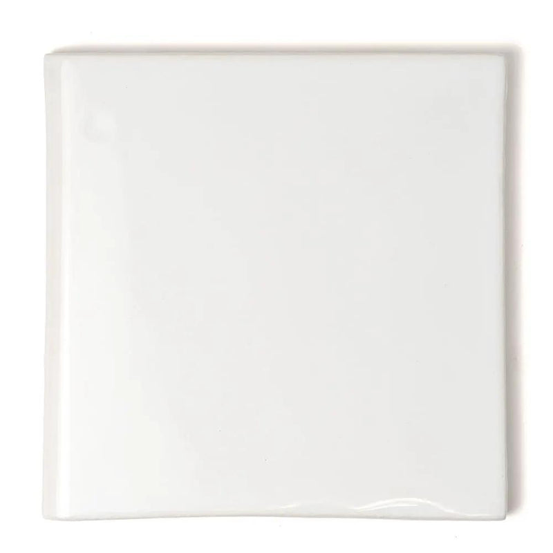 Palace Blanc Glossy Bullnose Ceramic Moldings 6x6