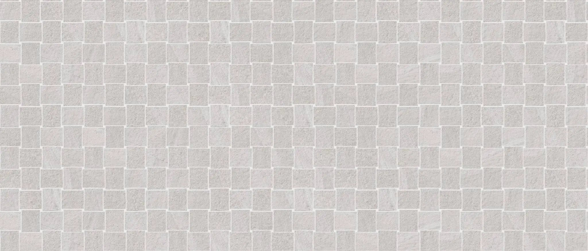 Milestone North White Mosaic B Stone Look Porcelain Mosaics 12x12 by landmarkceramics