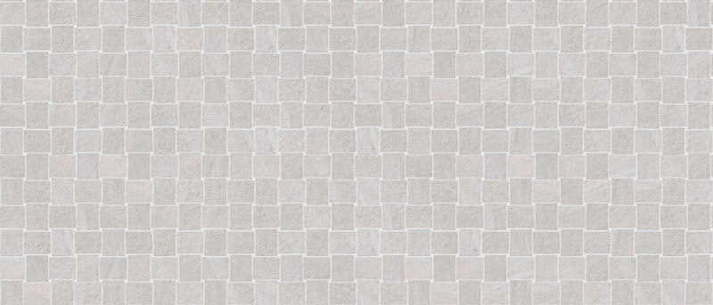 Milestone North White Mosaic B Stone Look Porcelain Mosaics 12x12 by landmarkceramics