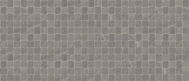 Milestone South Grey Mosaic B Stone Look Porcelain Mosaics 12x12 by landmarkceramics
