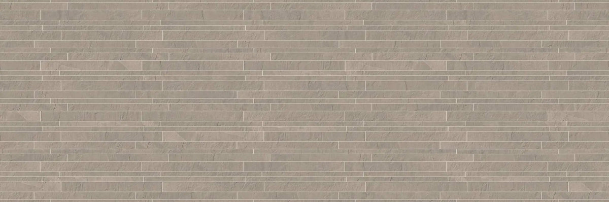Trek Sand Wall B Slate Look Porcelain Mosaics 12x24 by landmarkceramics